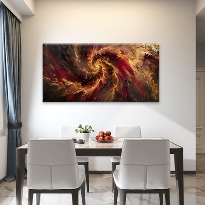 Explosive Vibrant Fractal Art Wall Art Canvas Office Home Room Framed 120x60cm