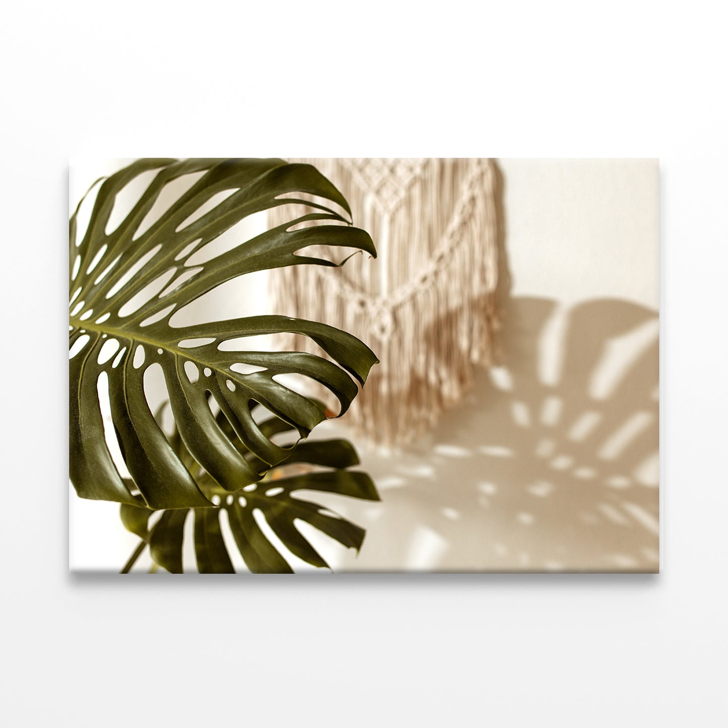 Macrame Art with Monstera Plant Wall Art Decor 100% Australian Made