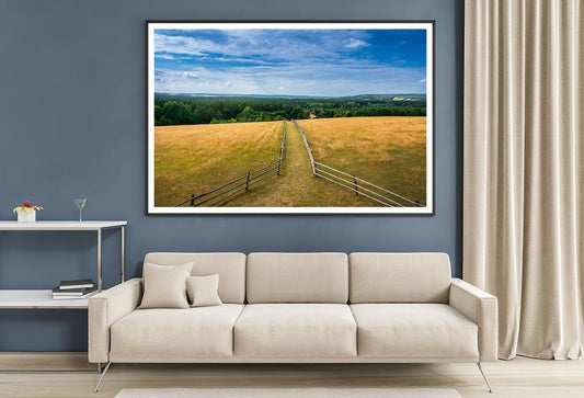 Path Leading To Hill With Tower Home Decor Premium Quality Poster Print Choose Your Sizes