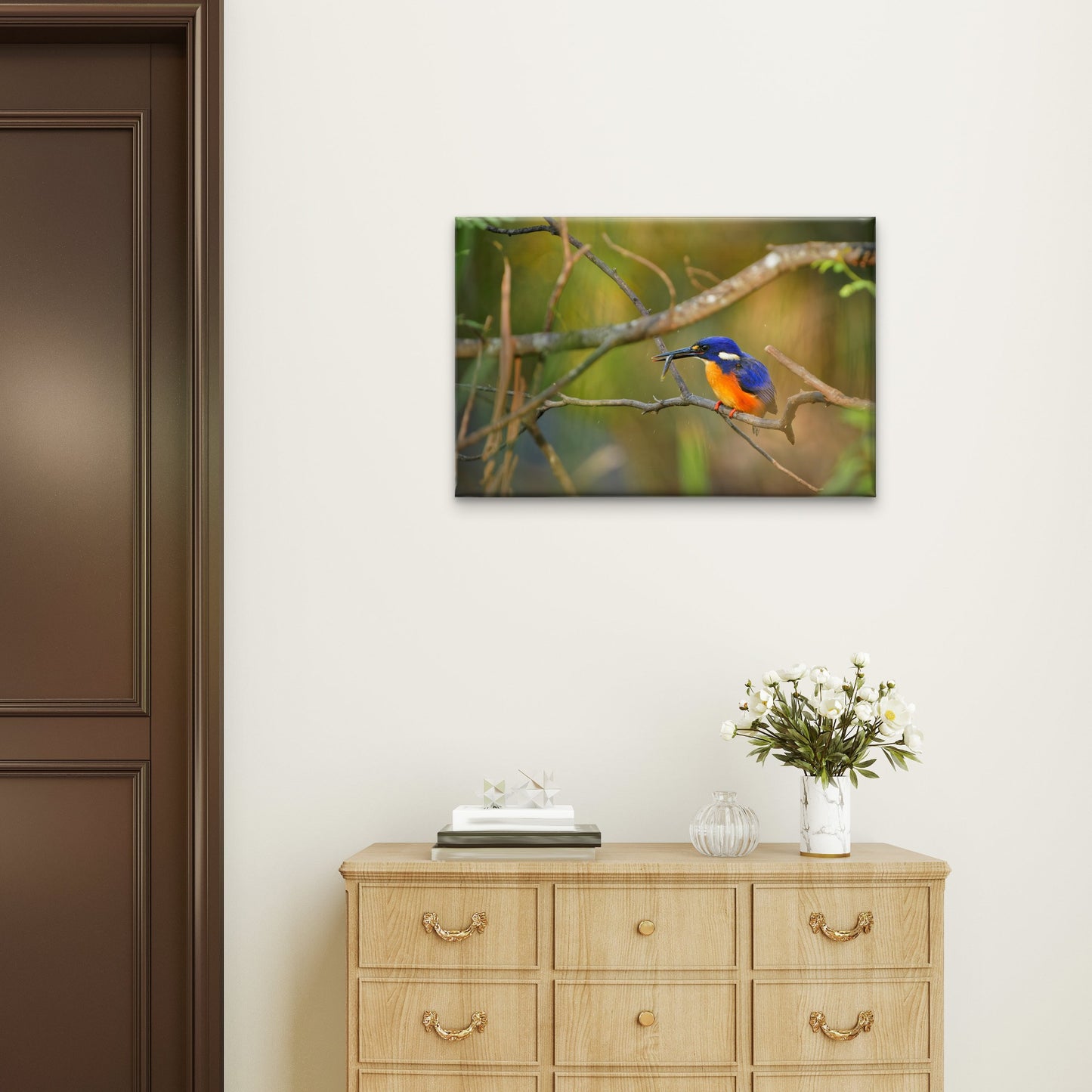 Azure Kingfisher Wall Art Decor 100% Australian Made