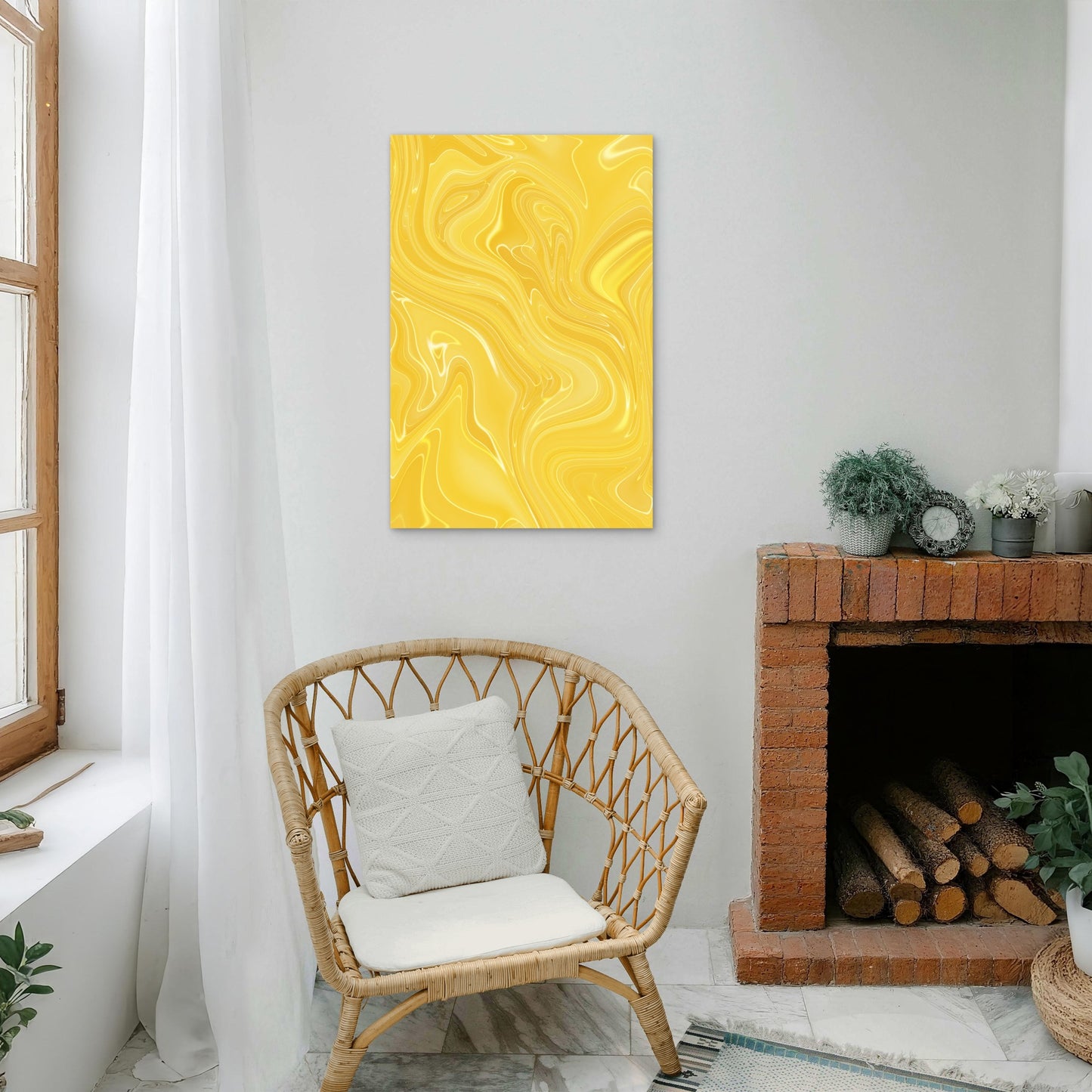 Liquid Marbling Paint Texture Background 60x90cm Metal Print Ready to Hang