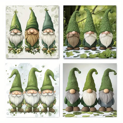 4pcs Patricks Da Picture Quality Texture TQ  Wall Art Canvas Framed