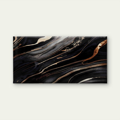 Abstract Marble Pattern Gold Wall Art Canvas Office Home Room Framed 120x60cm
