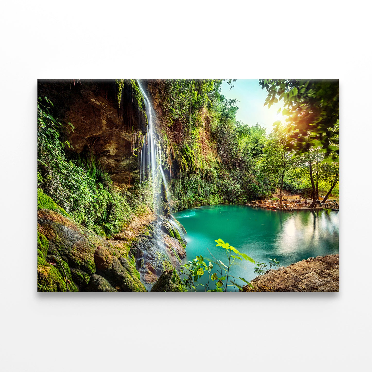 Waterfall and Greenery in Lebanon Wall Art Decor 100% Australian Made