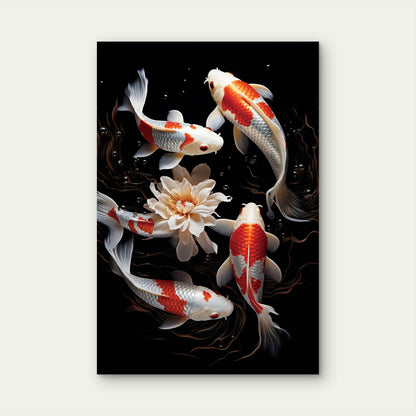Beautiful Group Fish Underwater 60x90cm Metal Print Ready to Hang