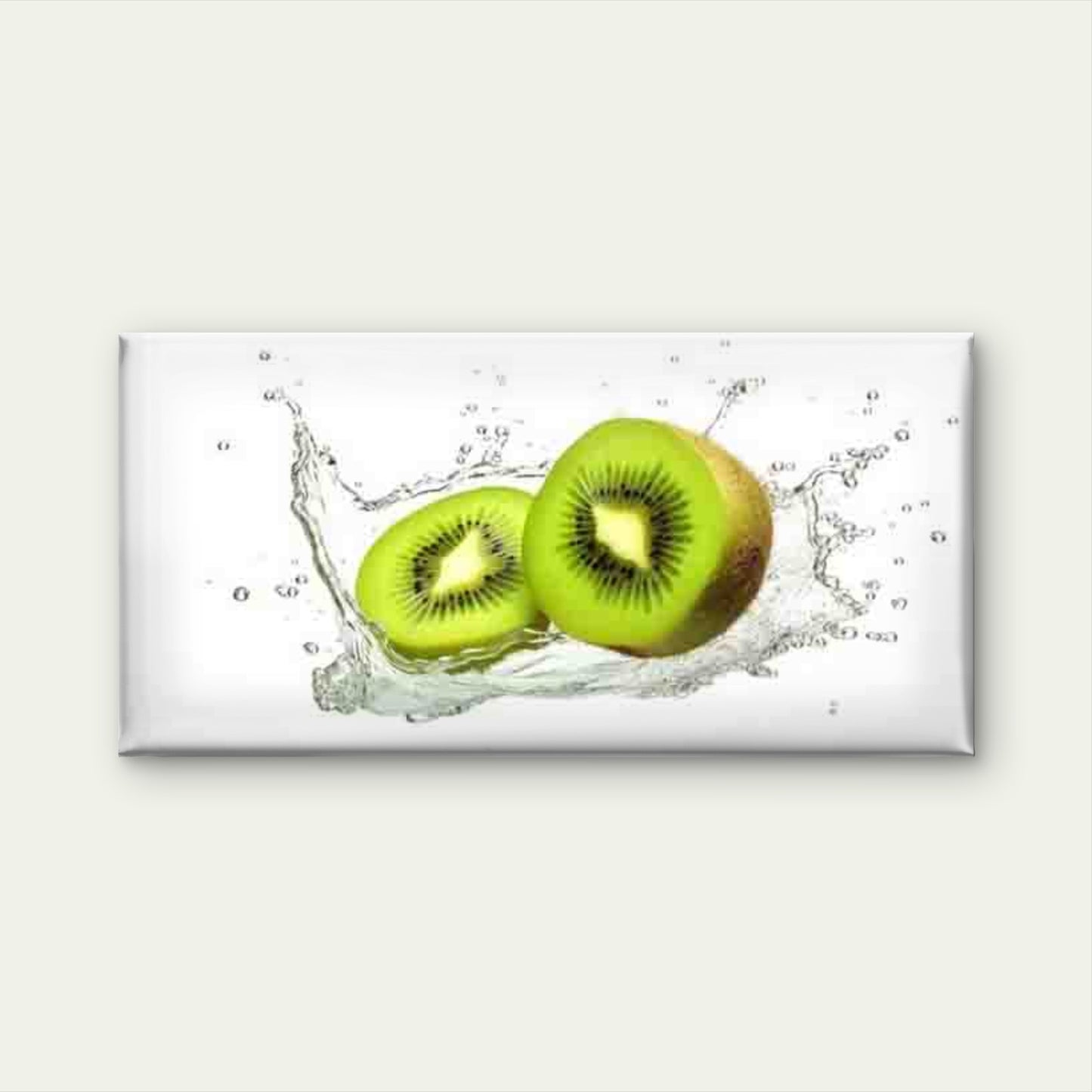 Fresh Green Kiwi Slices Wall Art Canvas Office Home Room Framed 120x60cm