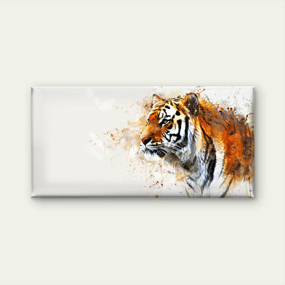 Majestic Orange Tiger Artwork Wall Art Canvas Office Home Room Framed 120x60cm
