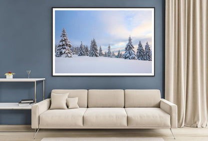 Meadow Covered With Frost Trees Home Decor Premium Quality Poster Print Choose Your Sizes