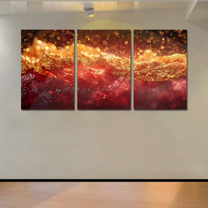 3pcs Luxurious Abstract Galaxy Wall Art Set Canvas Framed 50x70cm - High Quality Print 100% Australian Made Wall Canvas Ready to Hang