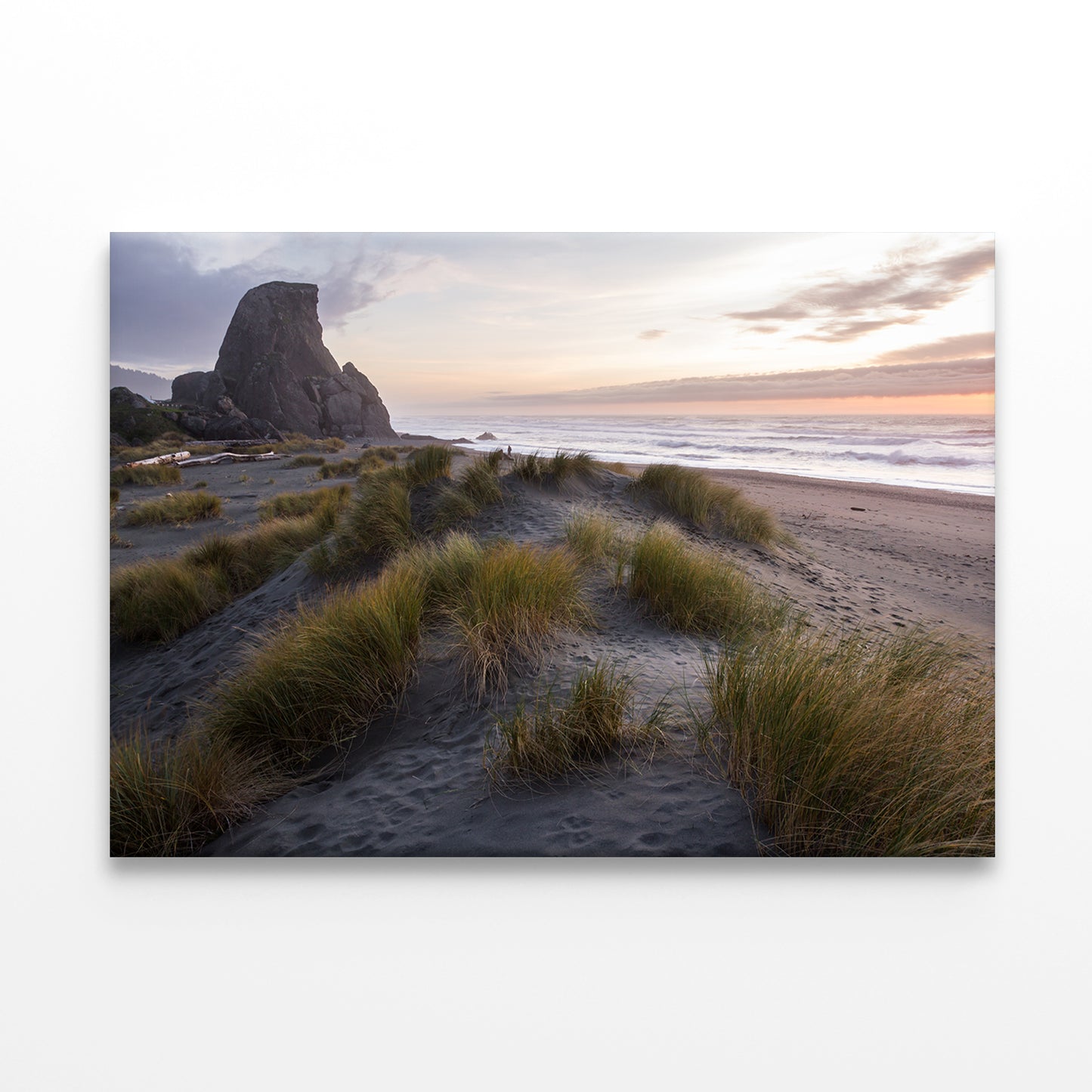 Golden Beach Sunset with Fog Wall Art Decor 100% Australian Made