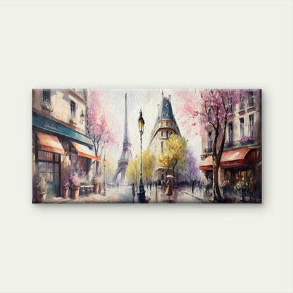 Modern Paris Eiffel Tower City Wall Art Canvas Office Home Room Framed 120x60cm