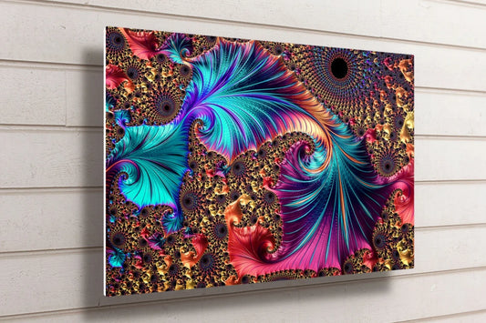 Abstract Fractal Wall Art UV Direct Aluminum Print Australian Made Quality