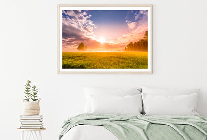 Sunrise in the Black Forest with Meadows Home Decor Premium Quality Poster Print Choose Your Sizes