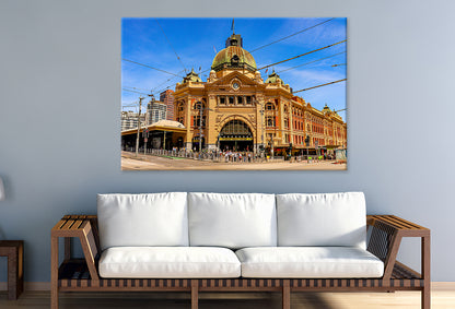 Flinders Street Station Melbourne Historic Architecture Wall Art Decor 100% Australian Made