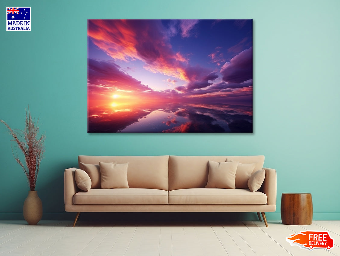 Beautiful Sunset Sky with Clouds Print 100% Australian Made - Bella Home Decor