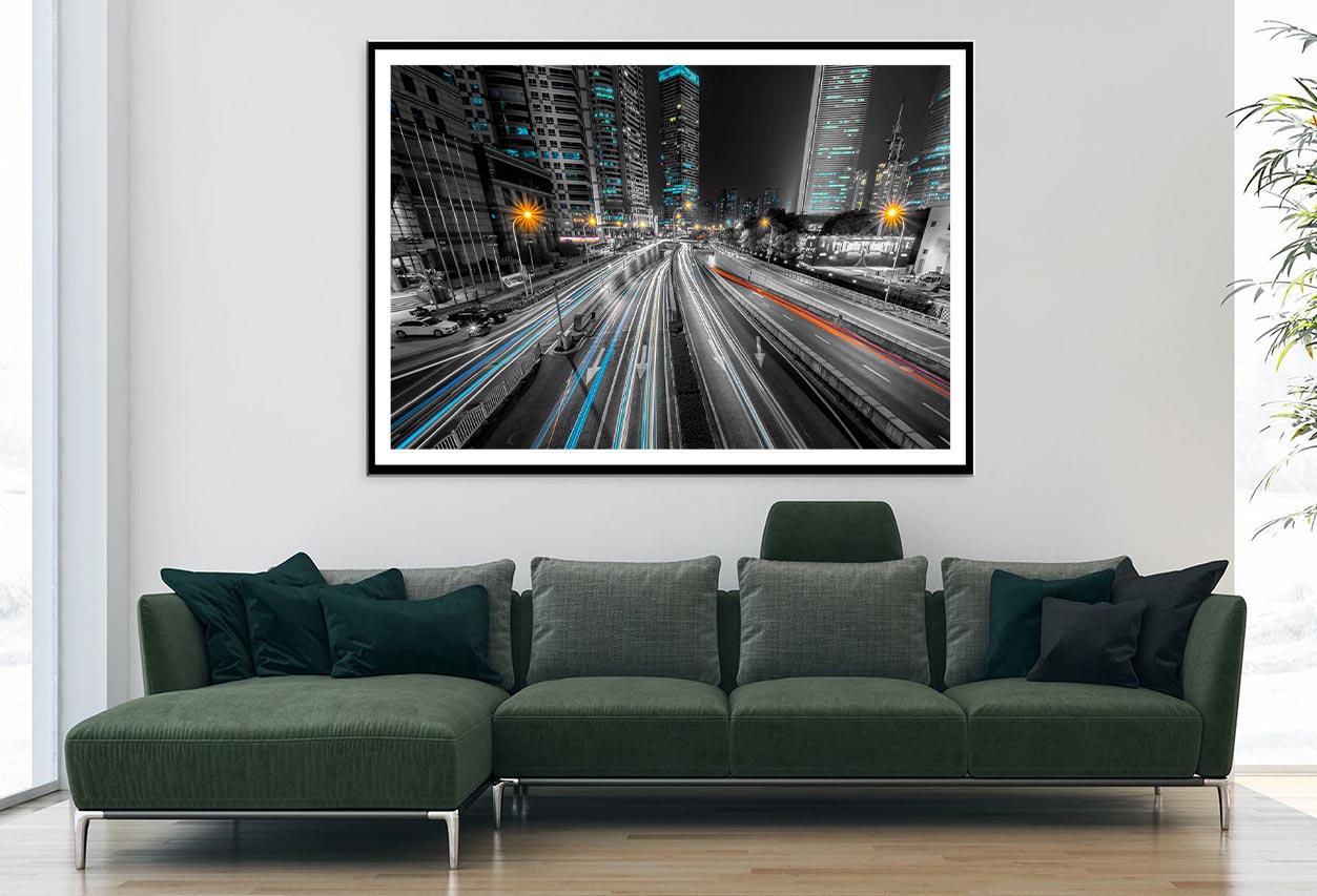 Night City Decor Premium Quality Poster Print Choose Your Sizes