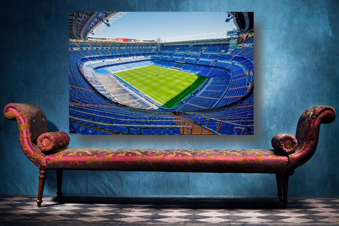 Real Madrid Stadium UV Direct Aluminum Print Australian Made Quality