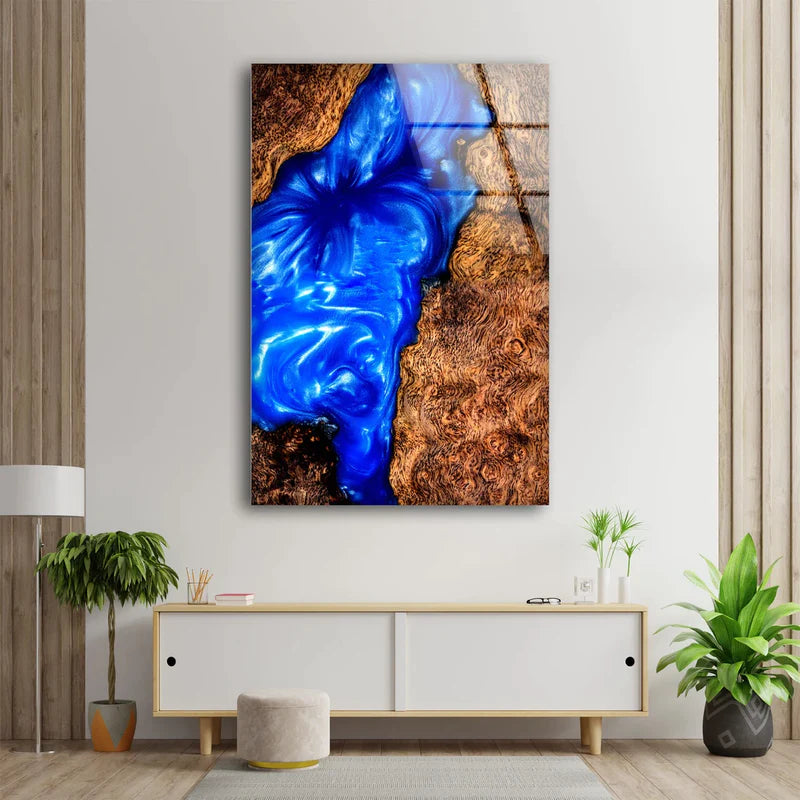 Resin Blue Acrylic UV Direct Aluminum Print Australian Made Quality