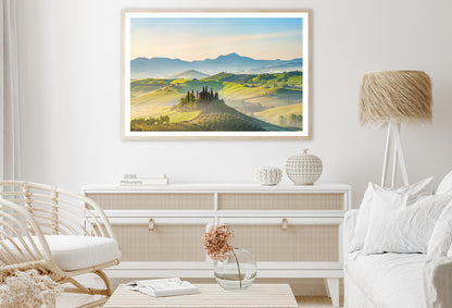 Hills, Trees, Mountains in Tuscany, Italy Home Decor Premium Quality Poster Print Choose Your Sizes - Bella Home Decor