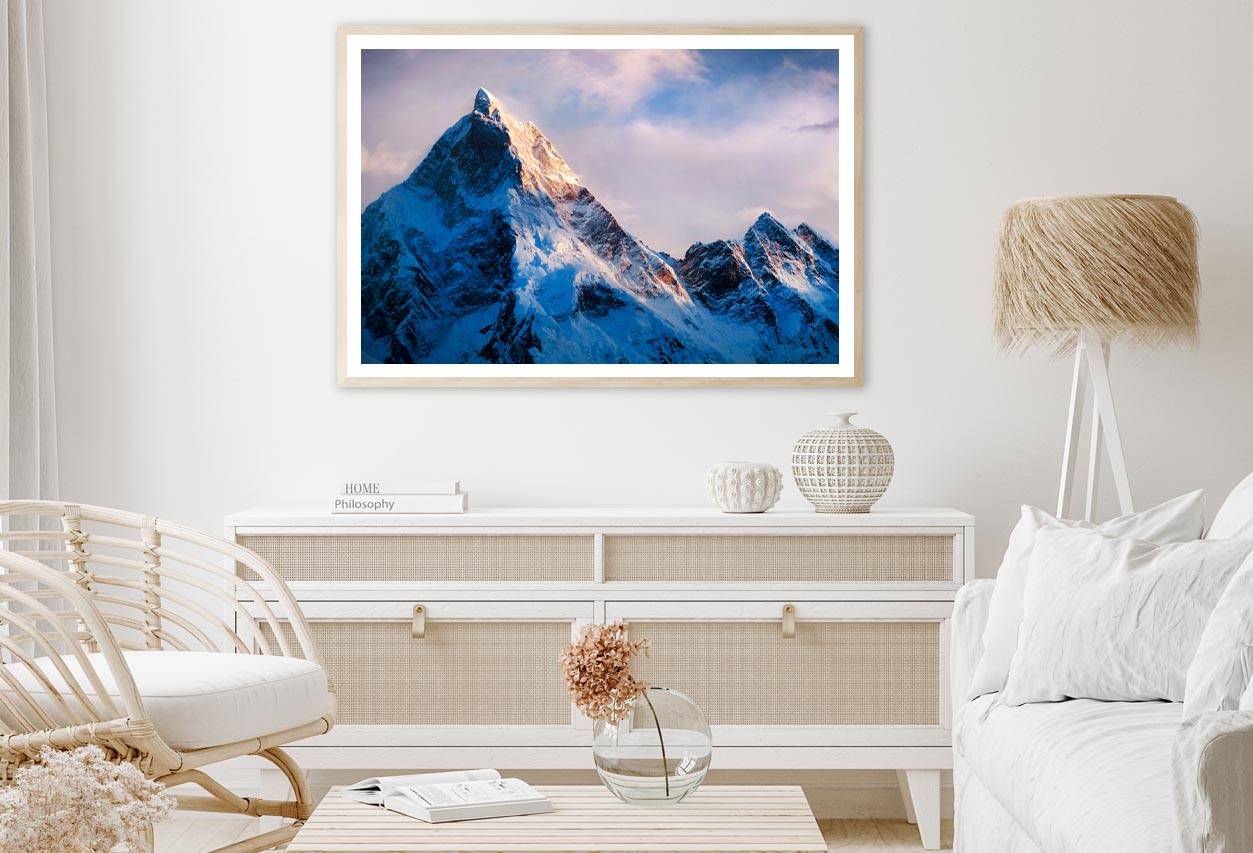 View Of Beautiful Snowy Masherbrum Home Decor Premium Quality Poster Print Choose Your Sizes