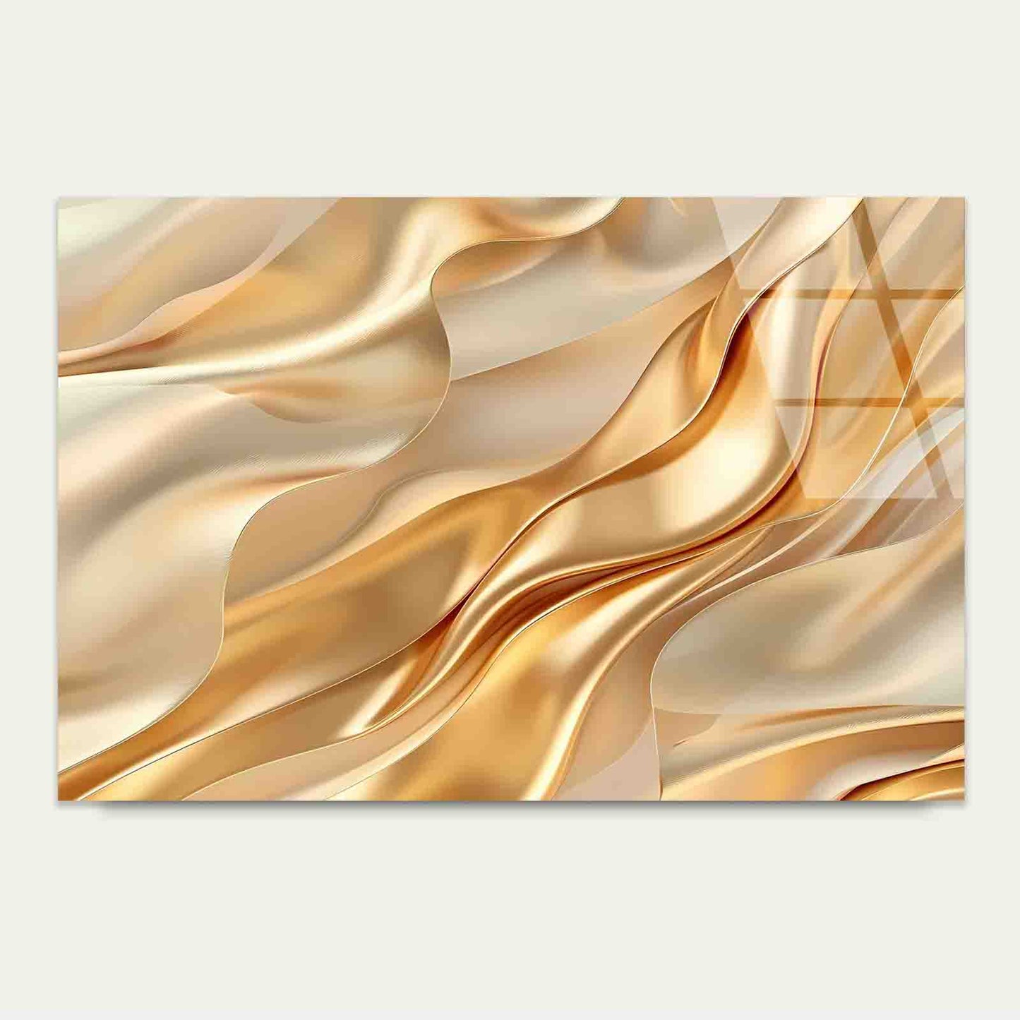 Elegant Satin Abstract Tempered Glass Printing Wall Art Australian Made Quality