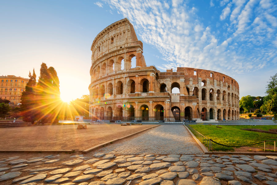 View Of Colosseum in Rome Wall Art Decor 100% Australian Made