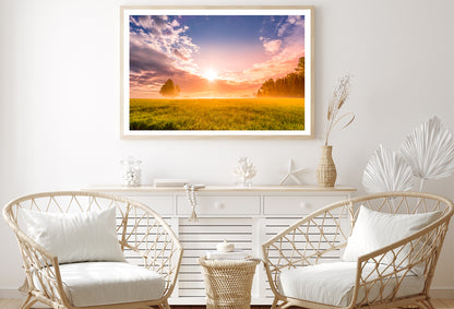 Sunrise in the Black Forest with Meadows Home Decor Premium Quality Poster Print Choose Your Sizes