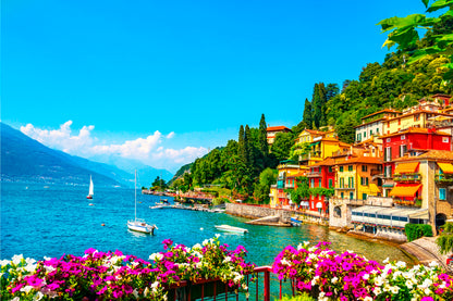 Italy Lake Como Varenna Village Wall Art Decor 100% Australian Made - Bella Home Decor