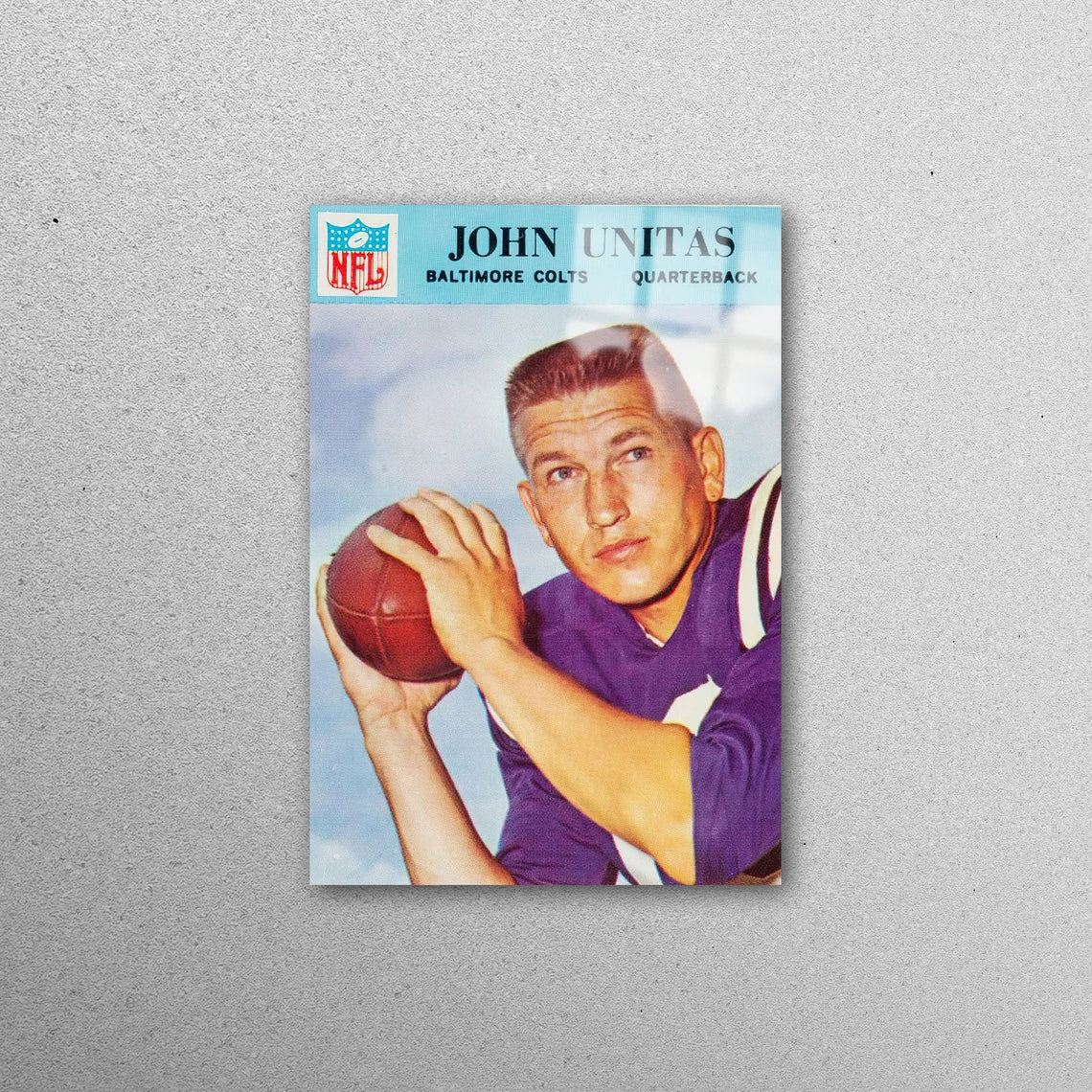 Johnny Unitas, Famous Acrylic Glass Print Tempered Glass Wall Art 100% Made in Australia Ready to Hang