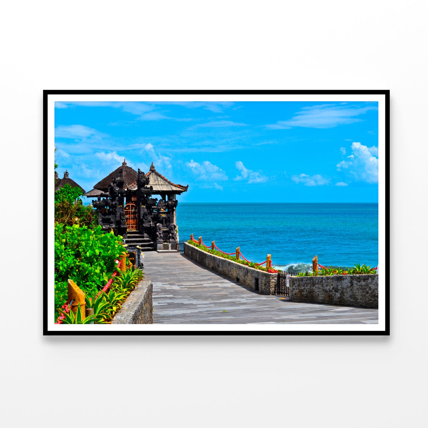 Temple with Beach Blue Sky Home Decor Premium Quality Poster Print Choose Your Sizes