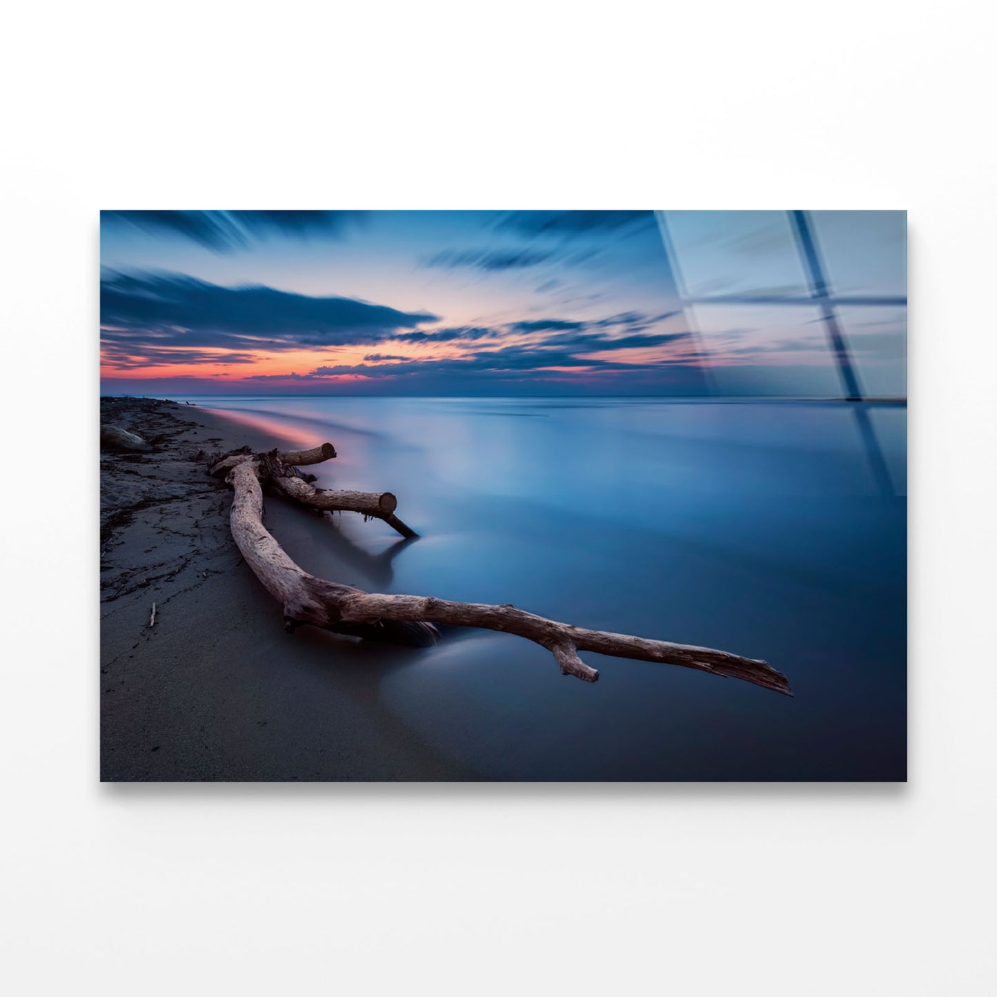 Blue Magic Long Exposure Acrylic Glass Print Tempered Glass Wall Art 100% Made in Australia Ready to Hang