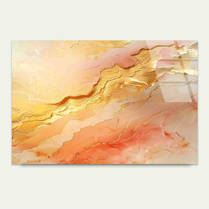 Dreamy Pastel Amber Tempered Glass Printing Wall Art Australian Made Quality
