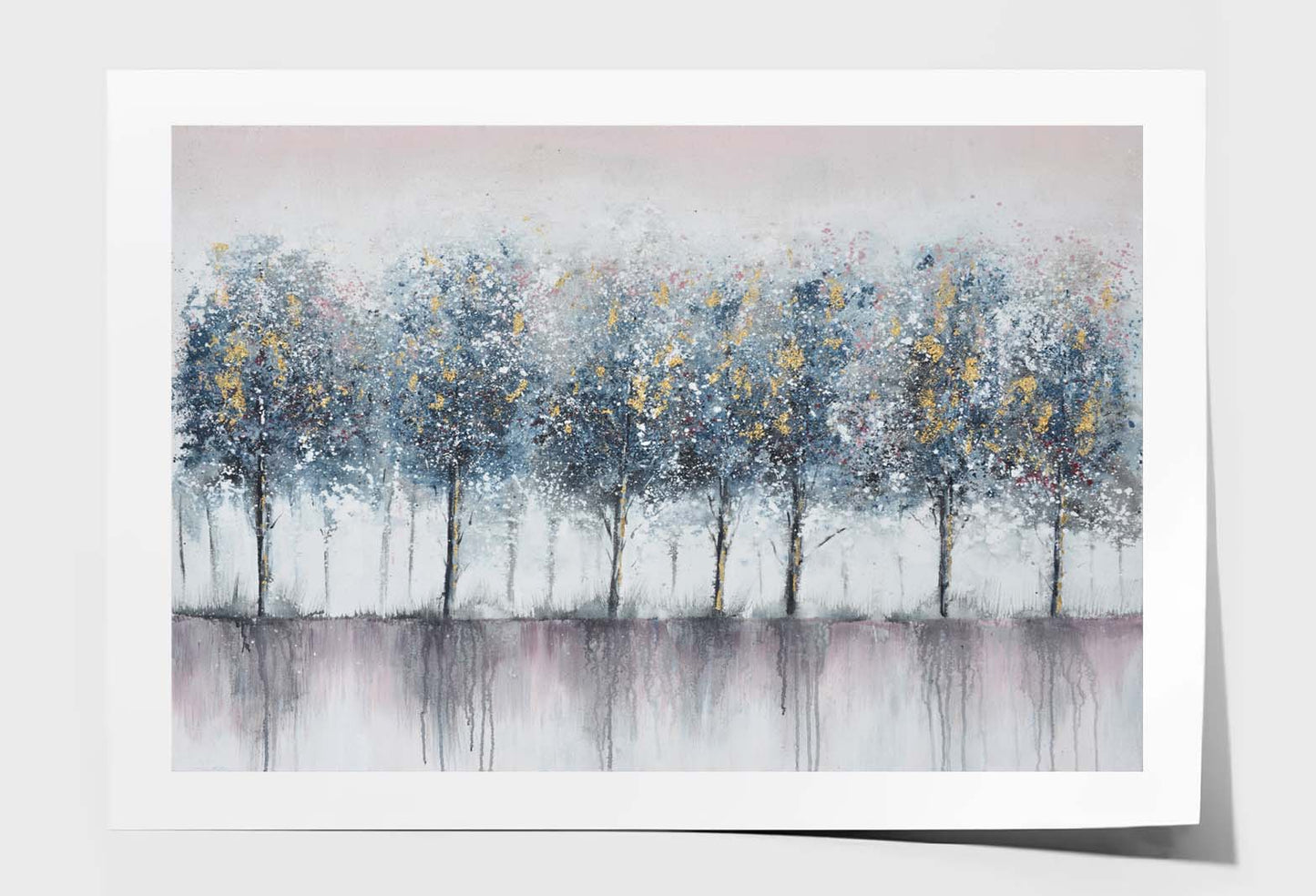 Blue-Grey, Woods Art Oil Painting Wall Art Limited Edition High Quality Print