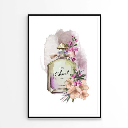 Green Peach Colored Fashion Bottle Design Home Decor Premium Quality Poster Print Choose Your Sizes