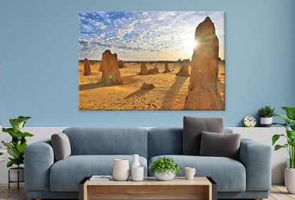 The Pinnacles Desert Western Australia Sunset Wall Art Decor 100% Australian Made