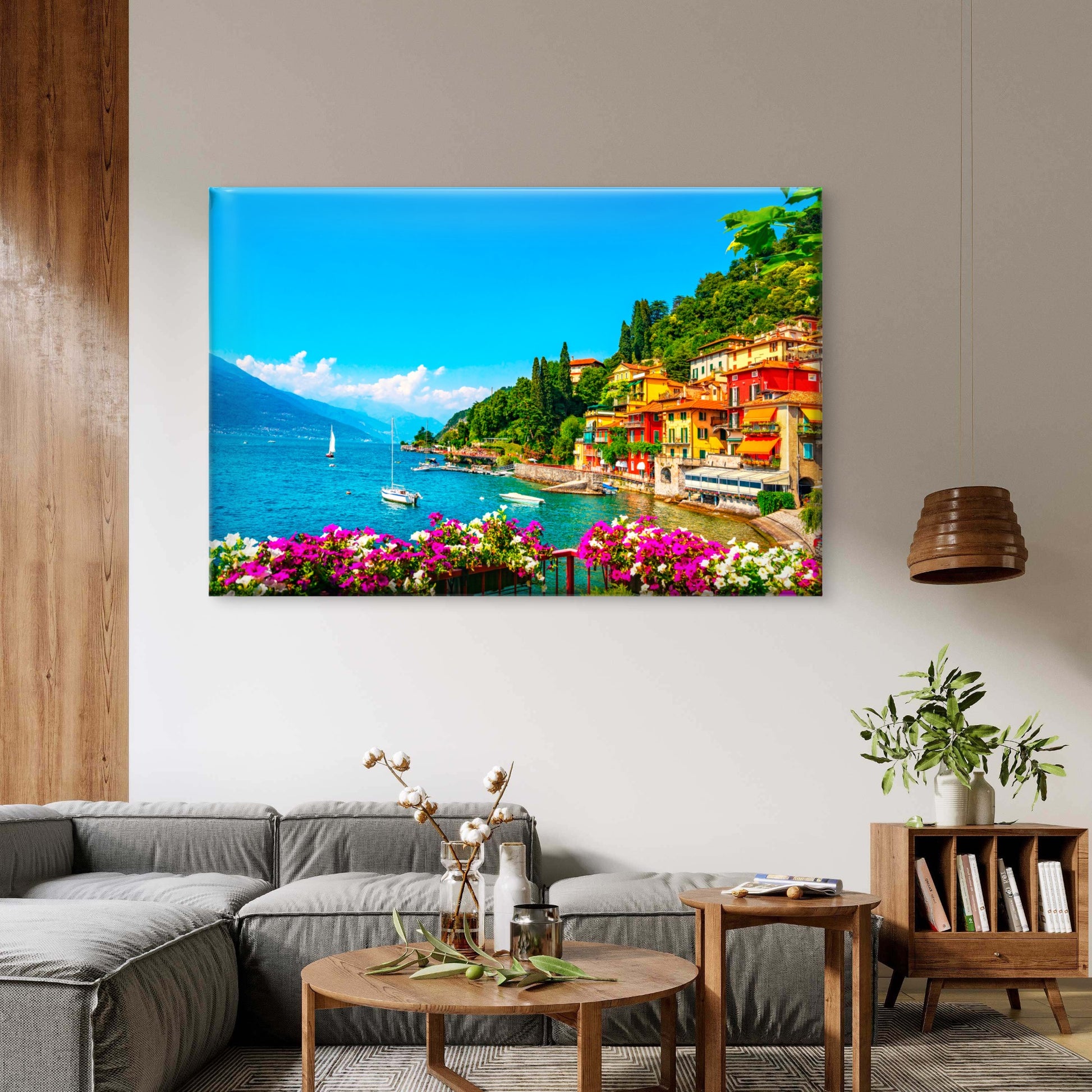 Italy Lake Como Varenna Village Wall Art Decor 100% Australian Made - Bella Home Decor