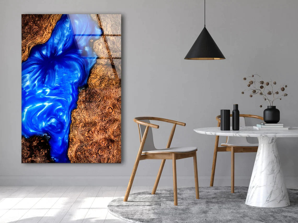 Resin Blue Acrylic UV Direct Aluminum Print Australian Made Quality