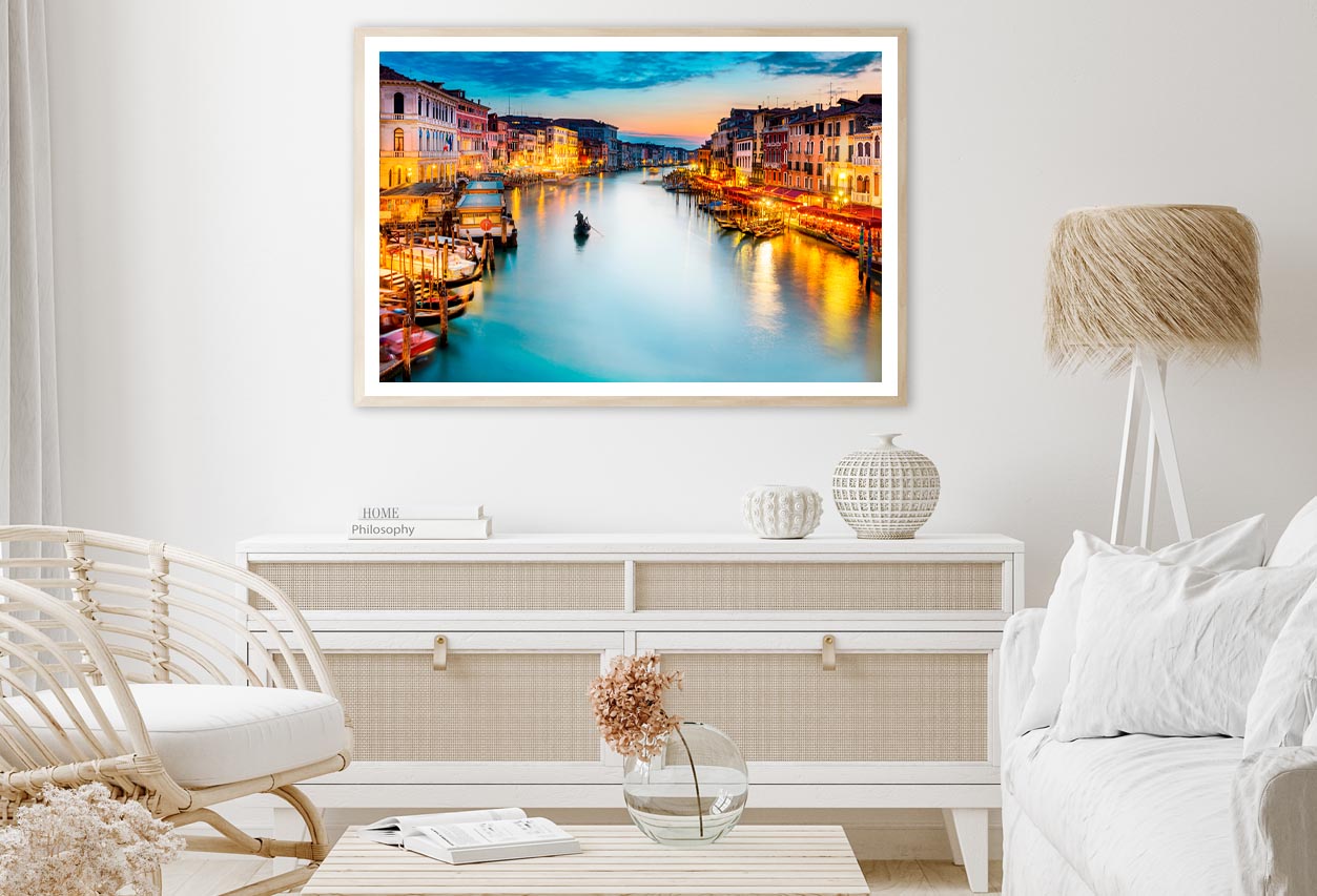 Venice, Canal Grande - Italy Home Decor Premium Quality Poster Print Choose Your Sizes