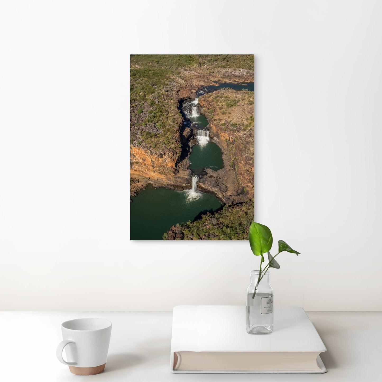 Aerial View of Mitchell Falls in the Kimberley 60x90cm Metal Print Ready to Hang