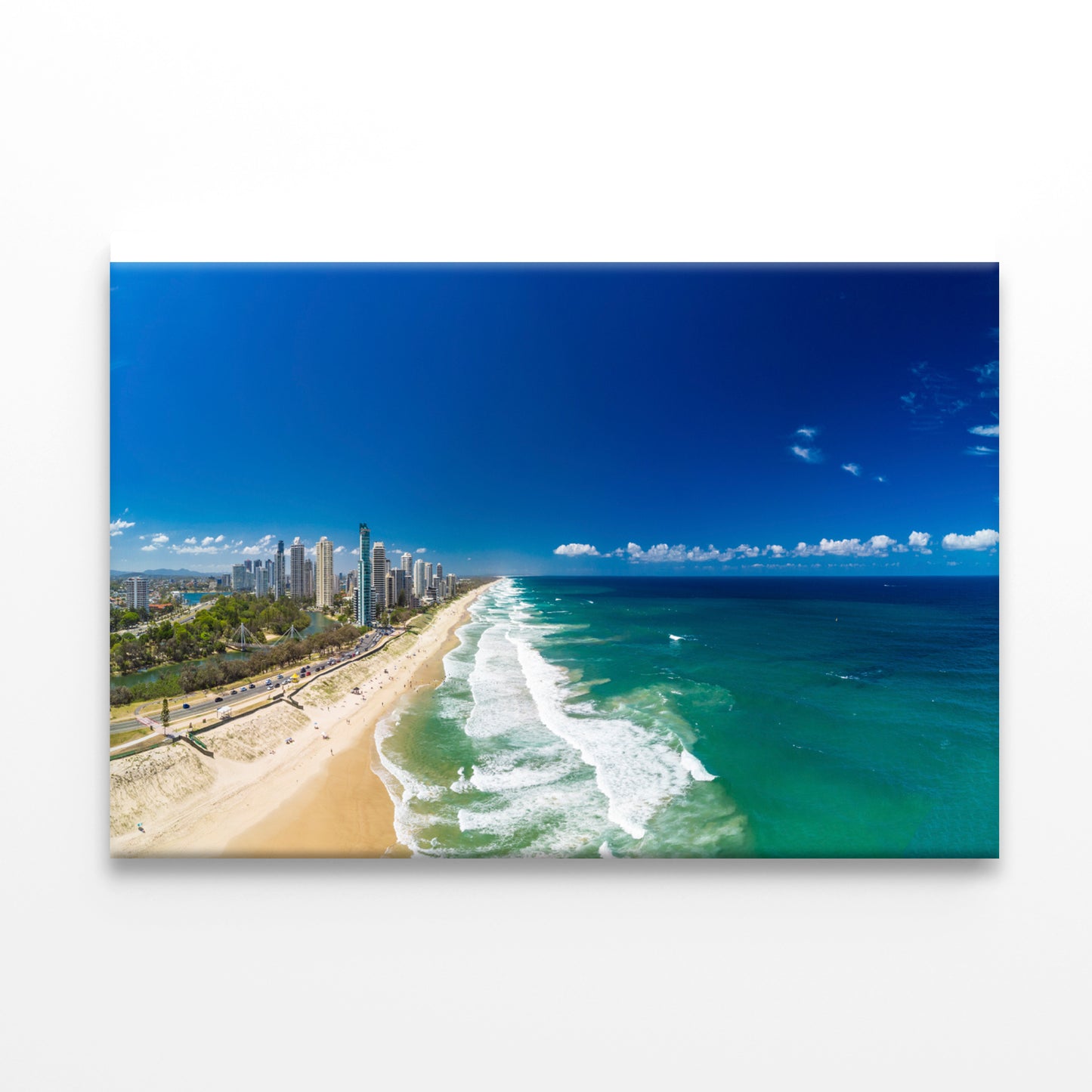 Surfers Paradise Beach Seashore Print 100% Australian Made - Bella Home Decor