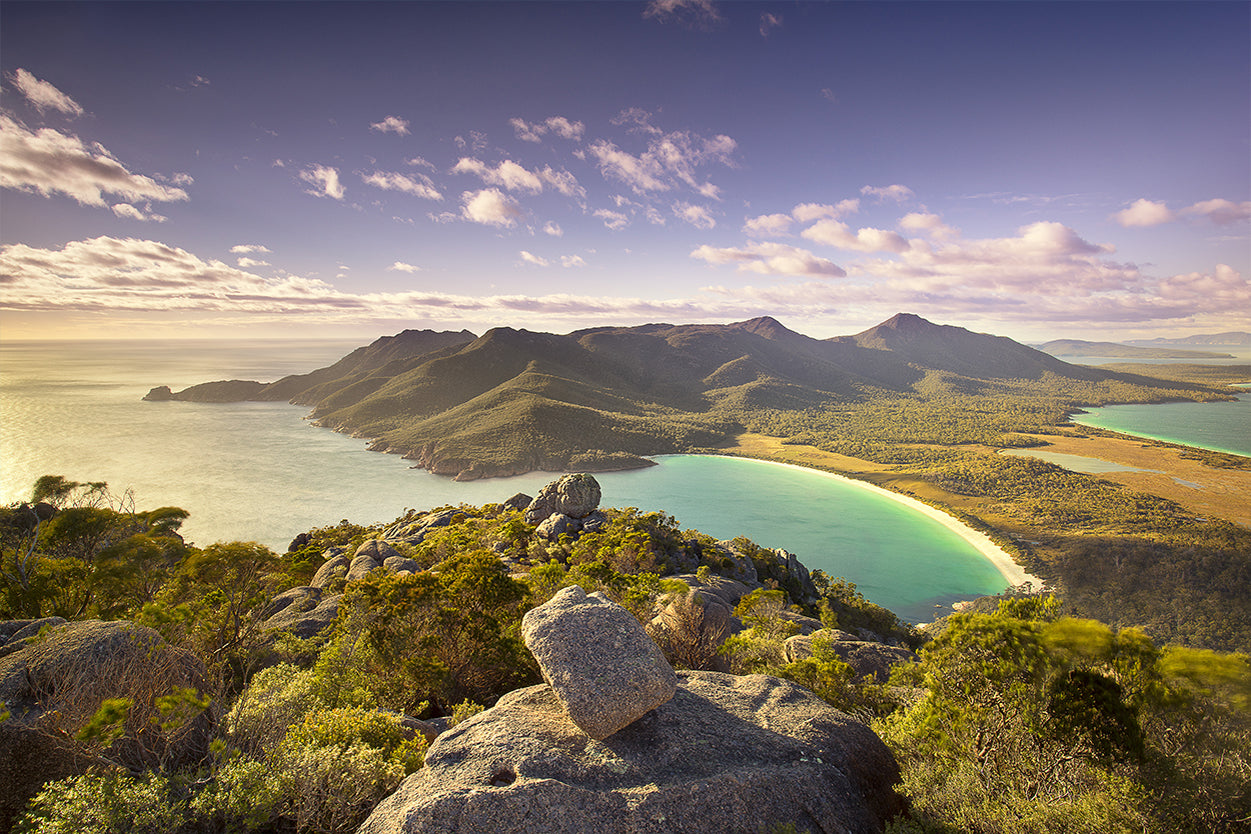 Wineglass Bay Tasmania Mt Amos View Wall Art Decor 100% Australian Made
