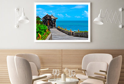 Temple with Beach Blue Sky Home Decor Premium Quality Poster Print Choose Your Sizes