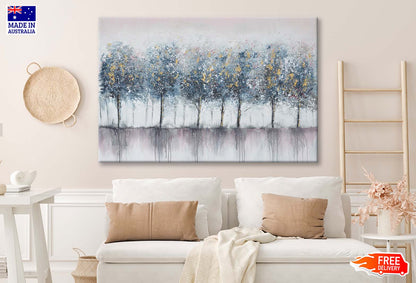 Blue-Grey, Woods Art Oil Painting Wall Art Limited Edition High Quality Print