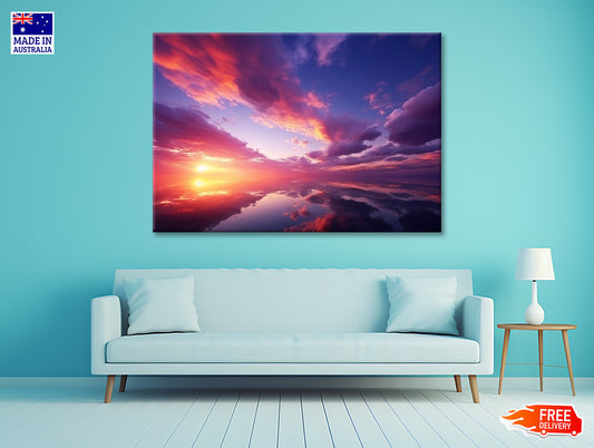 Beautiful Sunset Sky with Clouds Print 100% Australian Made - Bella Home Decor