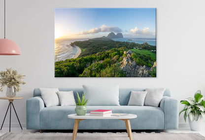 Lord Howe Island NSW Ned’s Beach and Lagoon Wall Art Decor 100% Australian Made