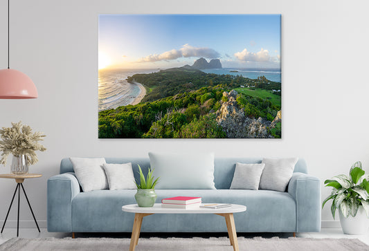 Lord Howe Island NSW Ned’s Beach and Lagoon Wall Art Decor 100% Australian Made