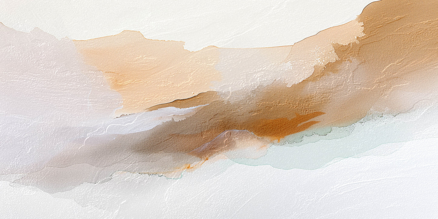 Minimalist Beige Abstract Wave Wall Art Canvas Office Home Room Framed 120x60cm