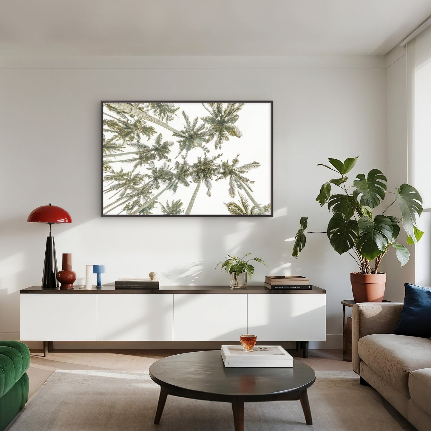 Bohemian Tropical Palm Trees Florida Beach Wall Art Decor 100% Australian Made