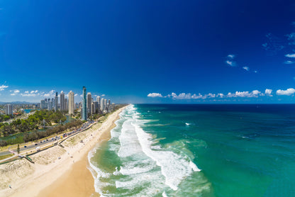 Surfers Paradise Beach Seashore Print 100% Australian Made - Bella Home Decor