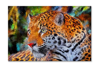 Modern Painting of Jaguar Wall Art Limited Edition High Quality Print